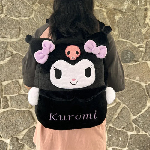 New Sanrio  Lovely Plush Backpack Cinnamoroll Kuromi Girl Heart ToylandEU.com Toyland EU