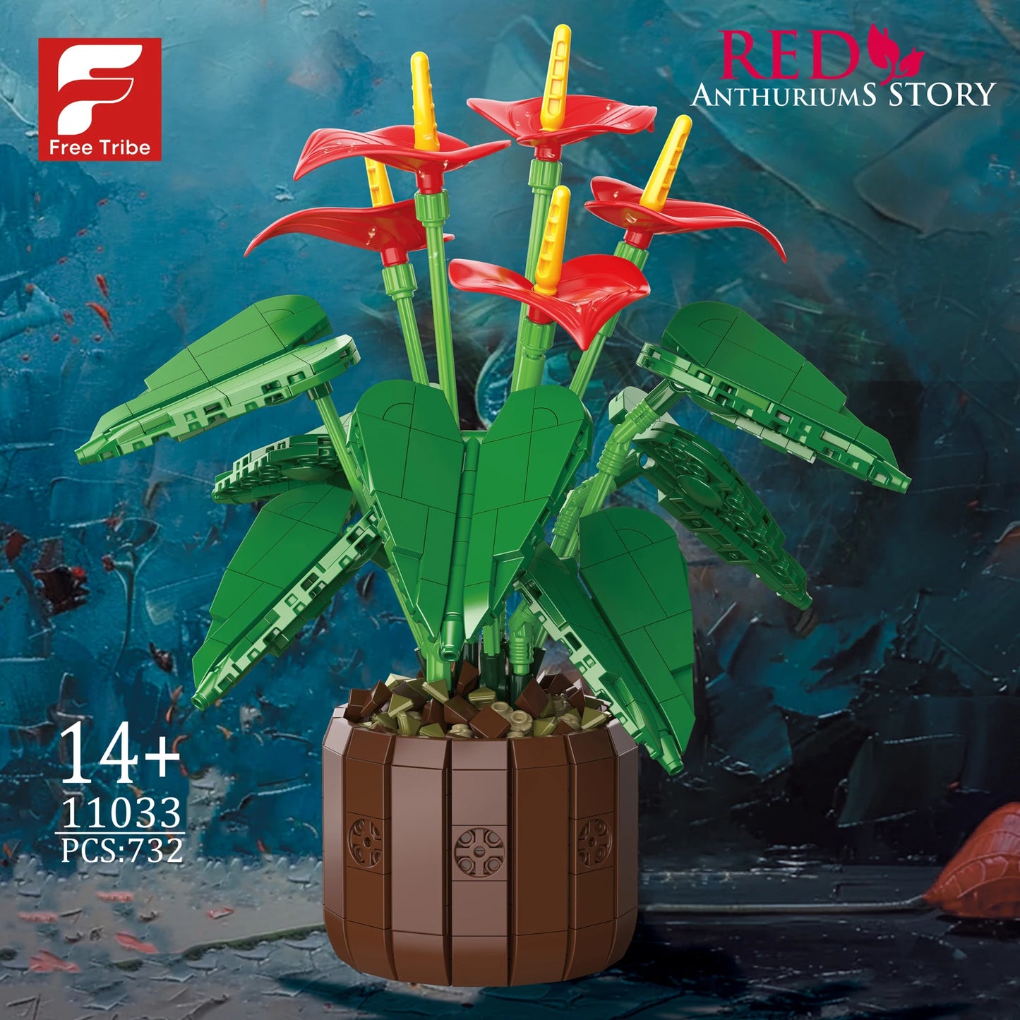 Flower Bouquet Building Blocks Kit DIY Puzzle Gift