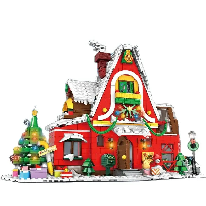 Lego Compatible Winter Village Christmas House Building Blocks