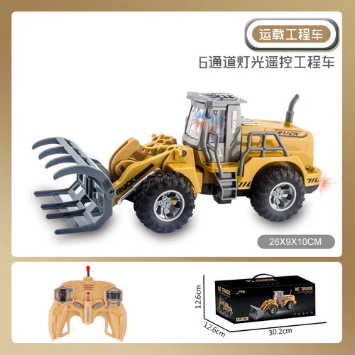 Rc Car Toys Truck 1:30 Wheel Shovel Loader 6CH 4WD Metal Remote ToylandEU.com Toyland EU