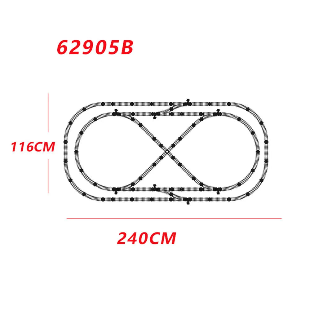 Train Track Crossing Expansion Set for Model Railways