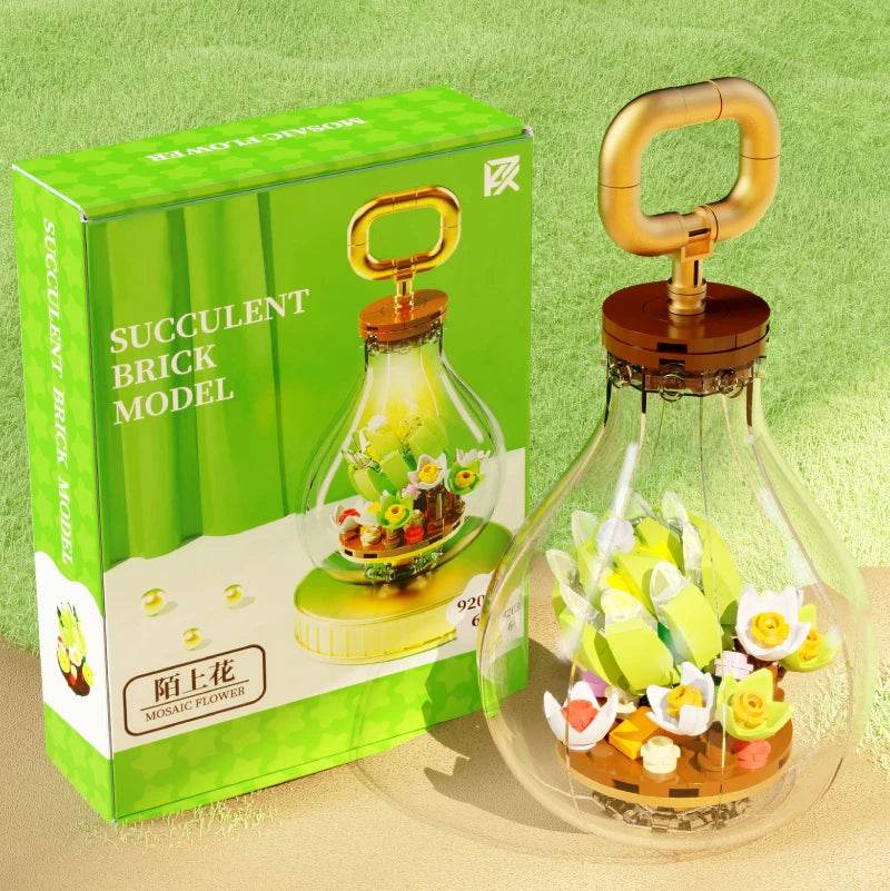 Creative Succulent Glower Bulb Building Blocks for Kids Toys - ToylandEU