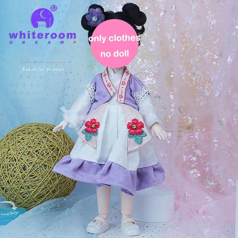 Bjd 1/6 Bjd Doll Blue Eyes Ancient Chinese Dress Set Gift - ToylandEU