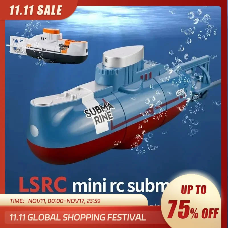 Remote Control Mini Submarine with Realistic Underwater Simulation - ToylandEU