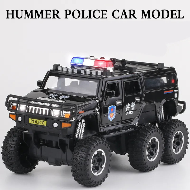 1:32 Scale Hummer H2 6*6 Big Tire Die-cast Metal Toy Car Model ToylandEU.com Toyland EU