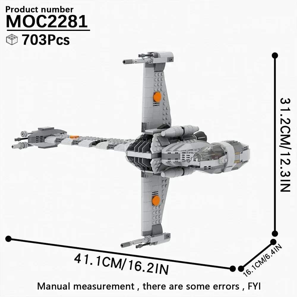 Space Wars Fighter Building Blocks Set For Realistic Dioramas - ToylandEU