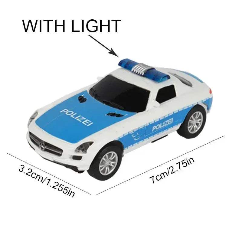 Slot Car Racing Track Set With Police Cars Scale Toy - ToylandEU