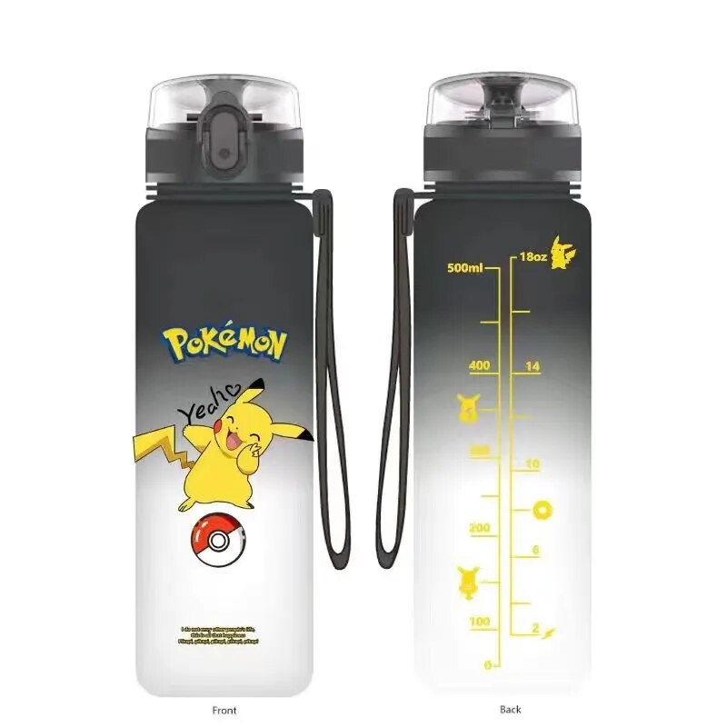 Pokemon Pikachu 560ML Portable Water Bottle with Cute Pikachu Design