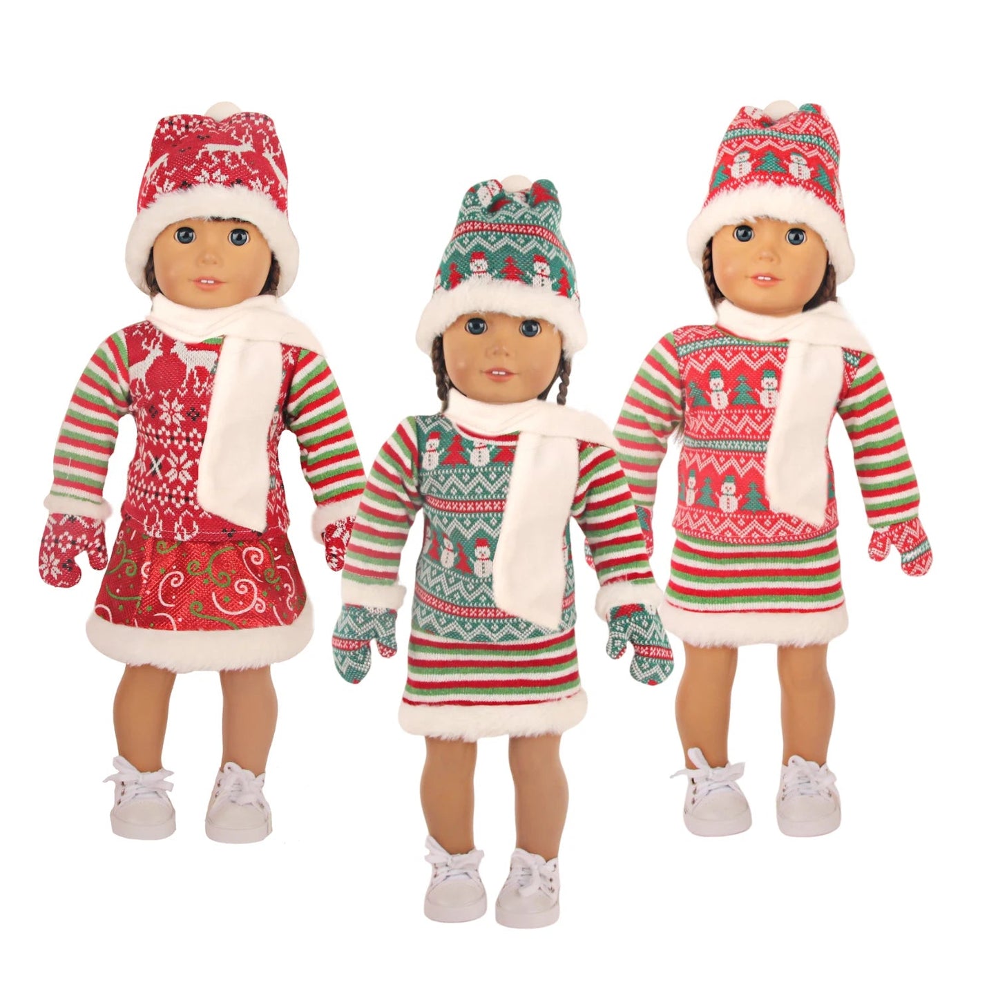 American Girl Doll Christmas Outfit - 18 Inch Doll Clothes Suit - ToylandEU