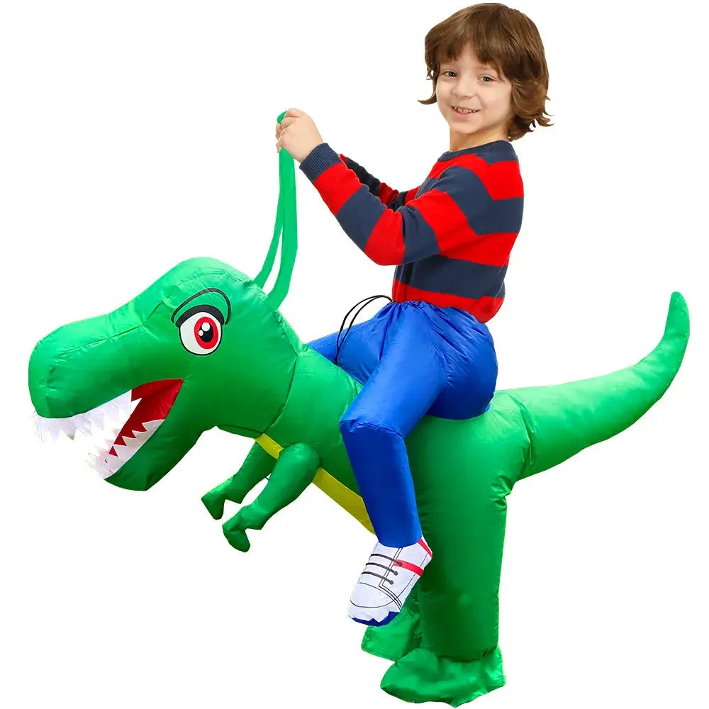 HOT Anime Kids Child Dinosaur Inflatable Costume Triceratops Party Mascot Halloween Christmas Cosplay Costumes Dress Suits for B - ToylandEU