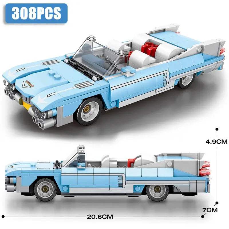 Speed Series Racing Sports Vehiclea Technique Car Supercar Building Blocks Set Bricks Classic MOC Model Toys For Kids - ToylandEU
