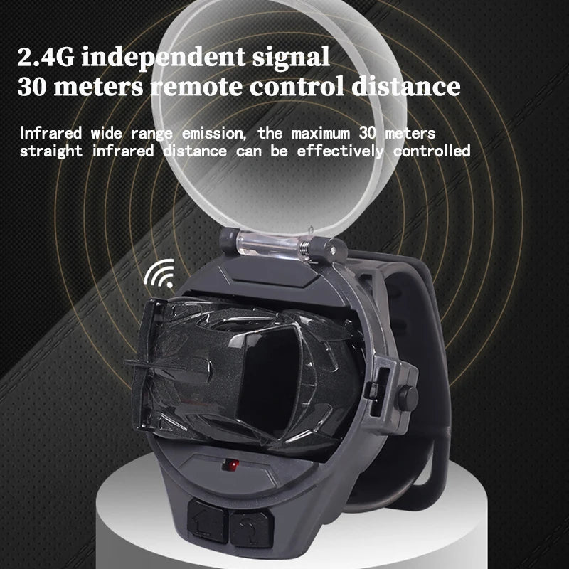 Remote Control Car Watch Mini Cute Wrist Band 2.4GHz Infrared Sensing