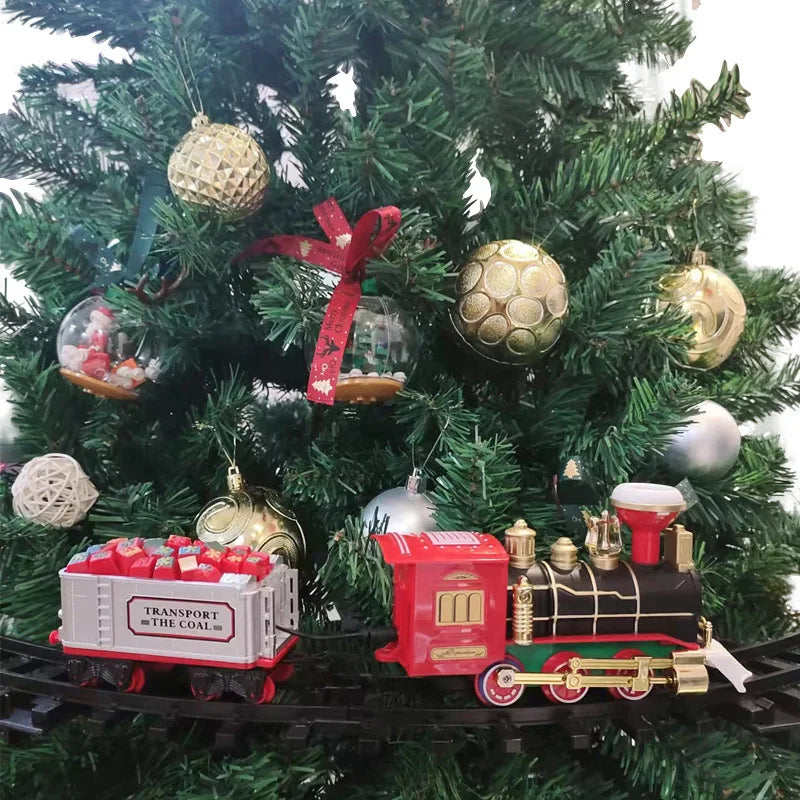 Mini Electric Christmas Train Toy Set for Kids - ToylandEU