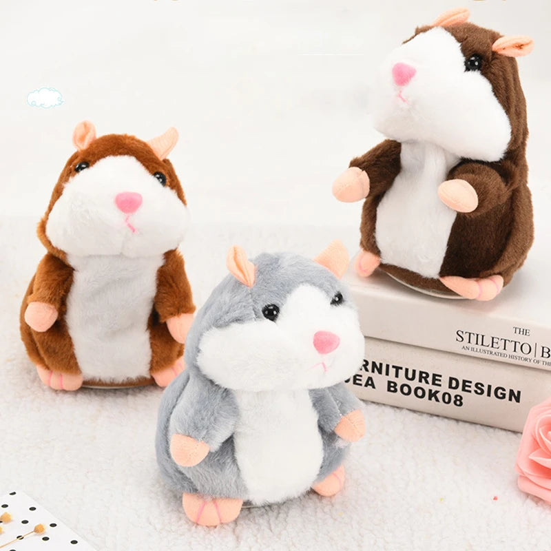 Charming 15cm Talking Hamster Plush Toy - Fun Sound-Recording Buddy