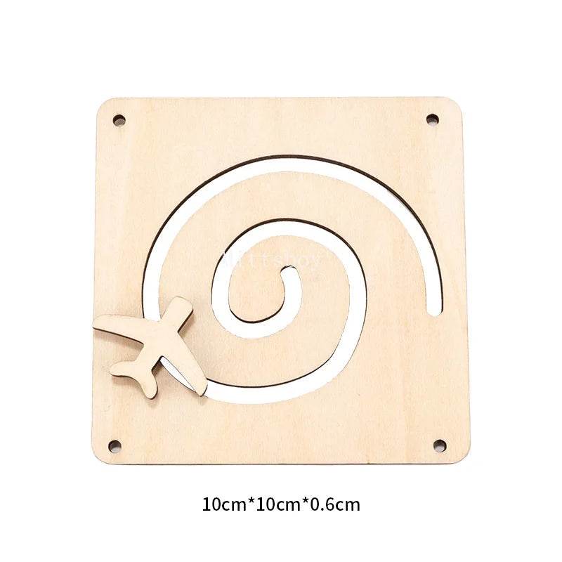 Montessori Busy Board DIY Accessories Early Learning Toy Matching Puzzle Kindergarten Education Hourgla Shoe Maze Brain Game Toy - ToylandEU