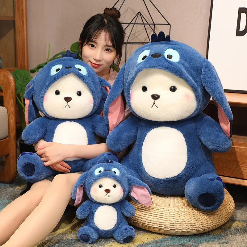 New Kawaii Lena Bears Stitch Plush Doll Turn into Teddy Bear Throw - ToylandEU