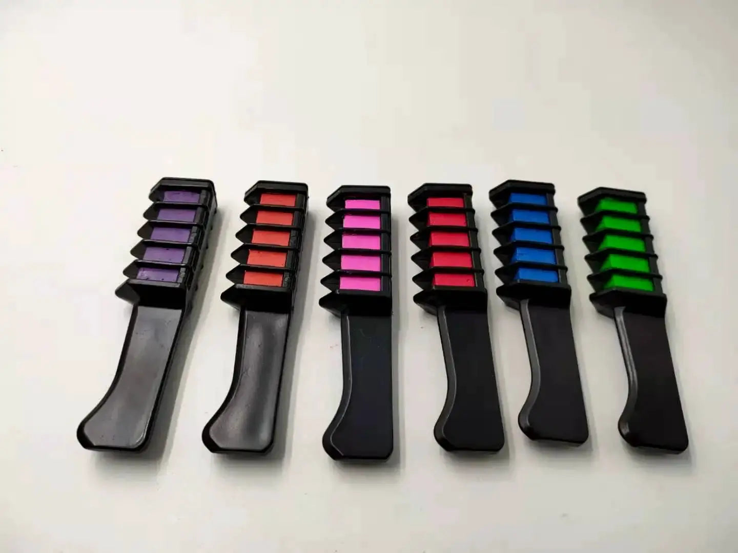 6/10pc Hair Dye Combs Mascara Design Crayons For Hair Coloring Chalk Temporary Dye Pencil Mini Disposable Hair Coloring Products - ToylandEU
