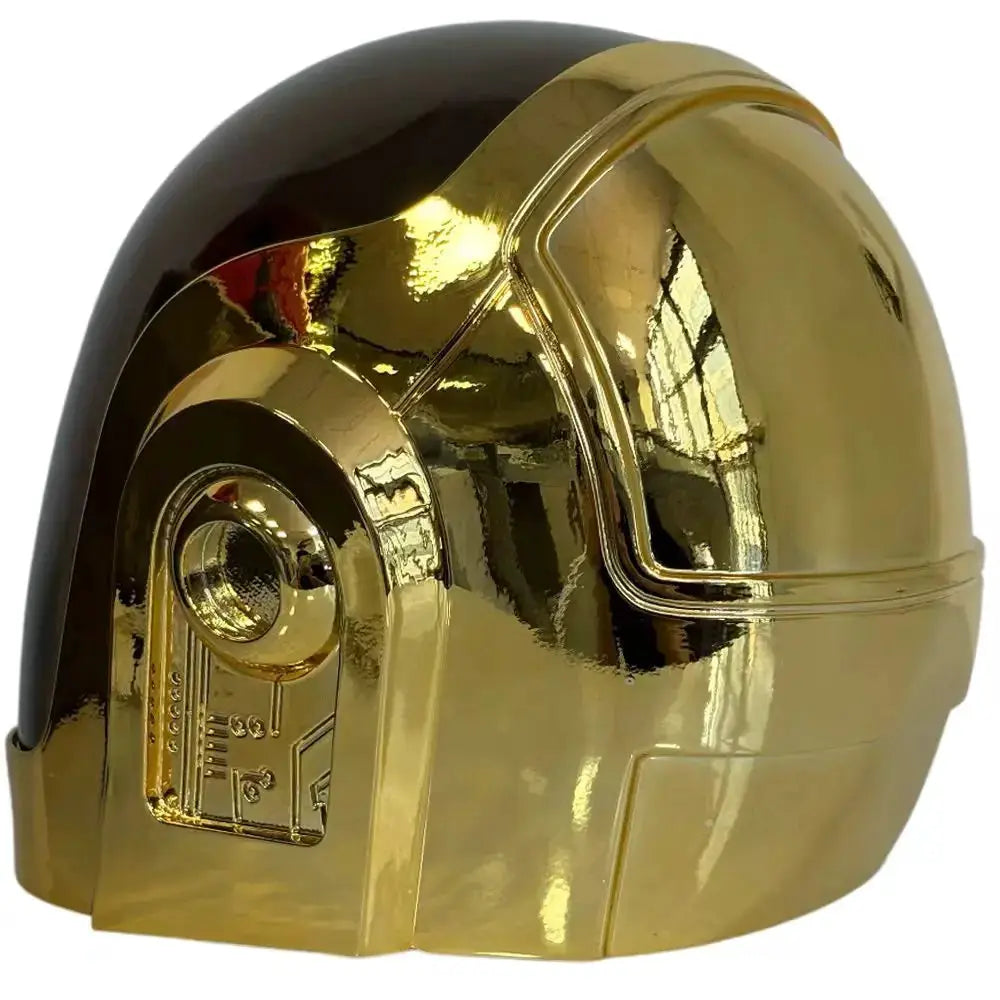 Daft Punk Helmet Gold Black Full Face Cosplay Mask Unisex Adult Size Halloween Music Festival Rave Party Costume Prop - ToylandEU