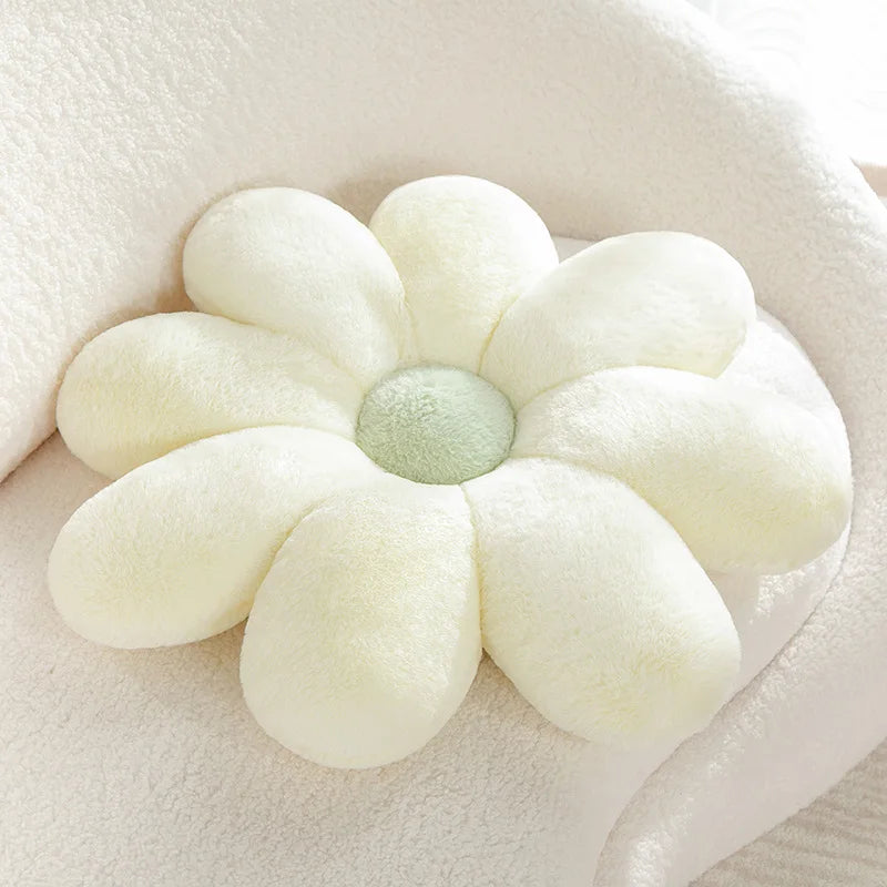 Daisy Plush Pillow | 60/80cm Size | Soft Fluffy Flower Plush | Home Cushion