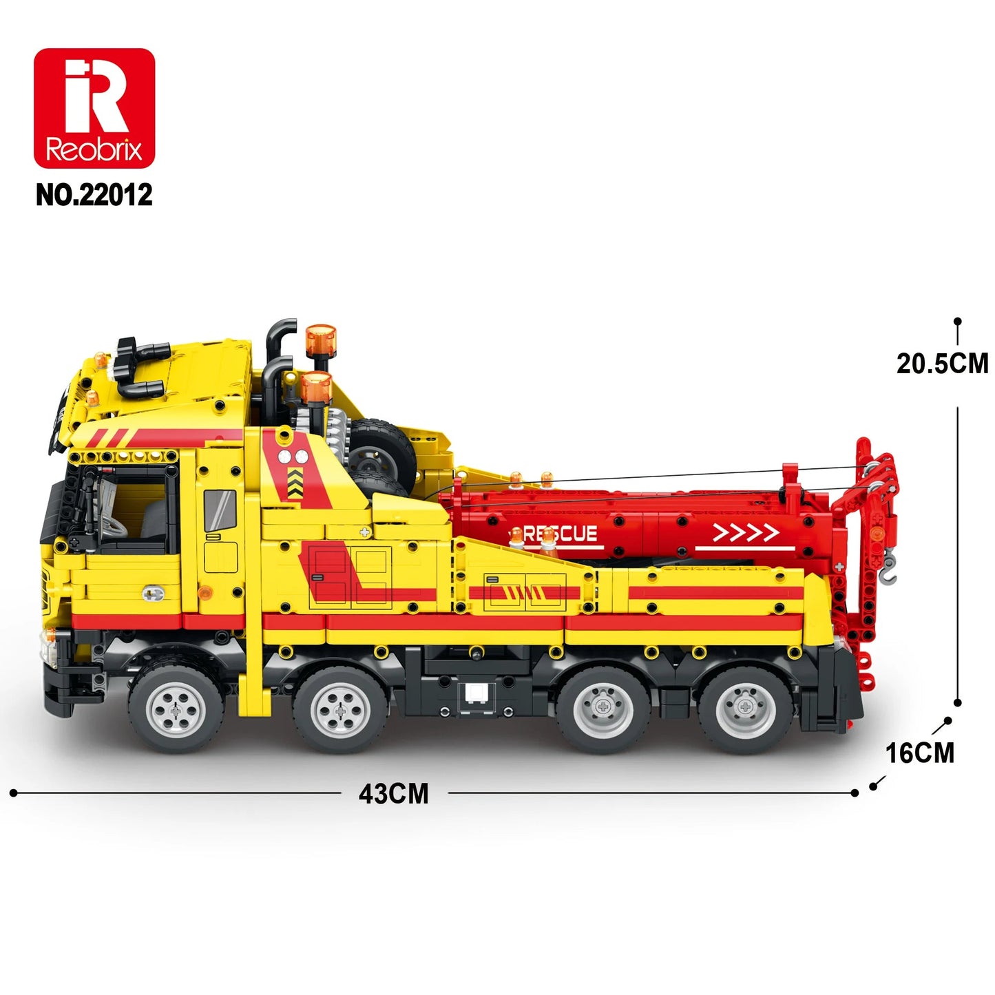 Engineering Tow Truck Model Kit with Building Blocks - ToylandEU