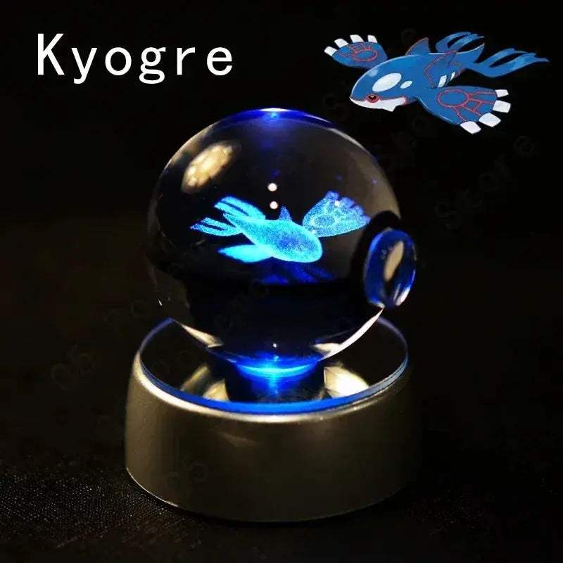 Pokemon Crystal Ball Night Light LED Lamp Glow Gift - ToylandEU
