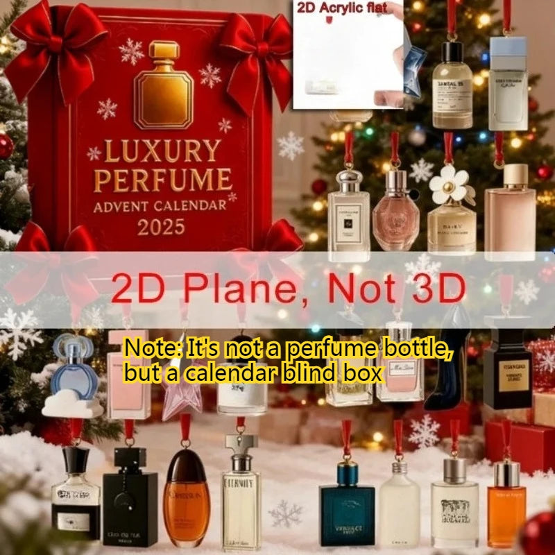 Advent Calendar | 24 Day Blind Box Pendants | 2D Acrylic Countdown | Unisex Christmas Gift