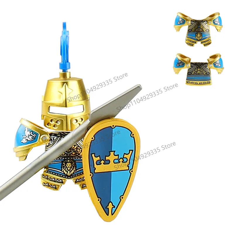 Micro Blocks | Medieval Knight Figures | Plastic Model Kit | Ages 14 Plus