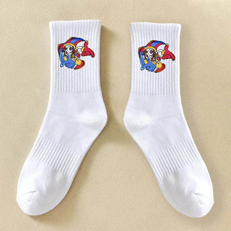 Crew Socks | Anime Print | Breathable Cotton | Unisex Youth