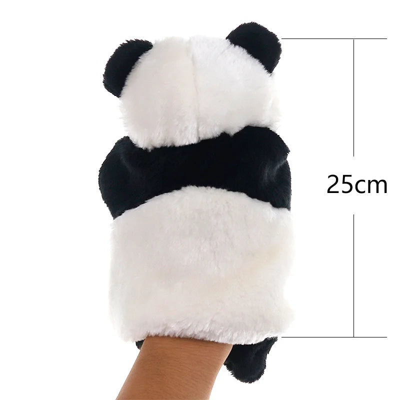 25cm Panda Plush Hand Puppet Animal Stuffed Doll Soft Glove