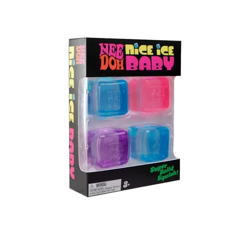 Fidget Cube | Squishy Tactile Surface | Non-Toxic Material | 4 Pack Set