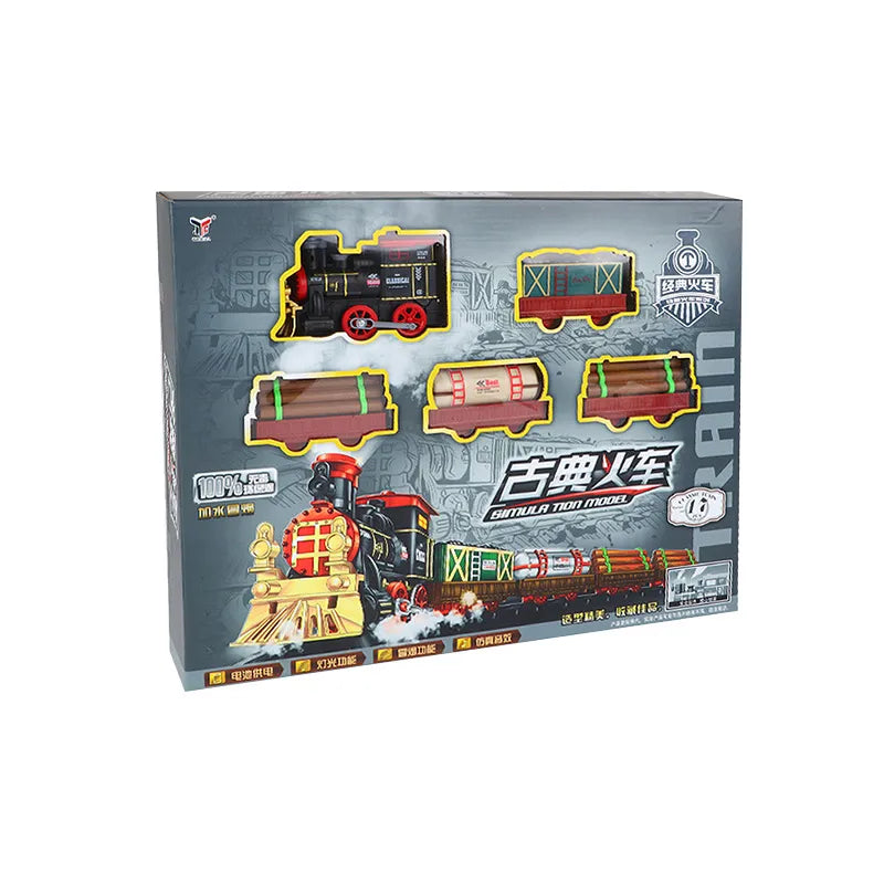 Vintage Steam Train Rail Car Toy Set for Christmas Joy - ToylandEU