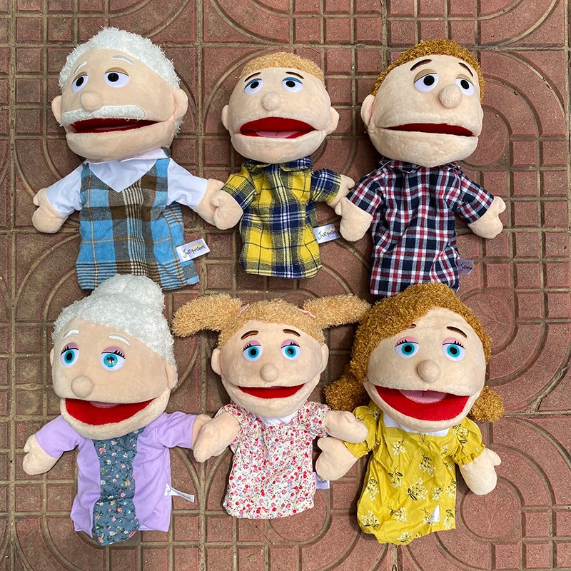 Family Member Hand Puppet Soft Doll - 30cm Stuffed Figurine Educational Toy - ToylandEU