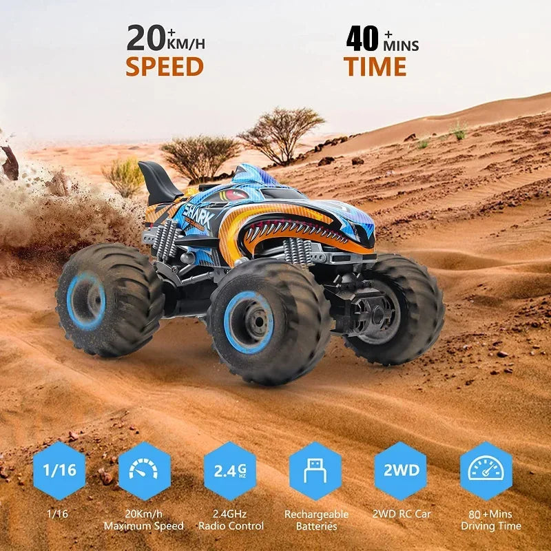 2.4G Remote Control Cars Monster Truck RC Car Electric Trucks Stunt - ToylandEU