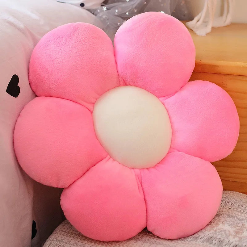 Plush Pillow | Kawaii Colorful Flower Design | PP Cotton Filling | 30/50/65 cm