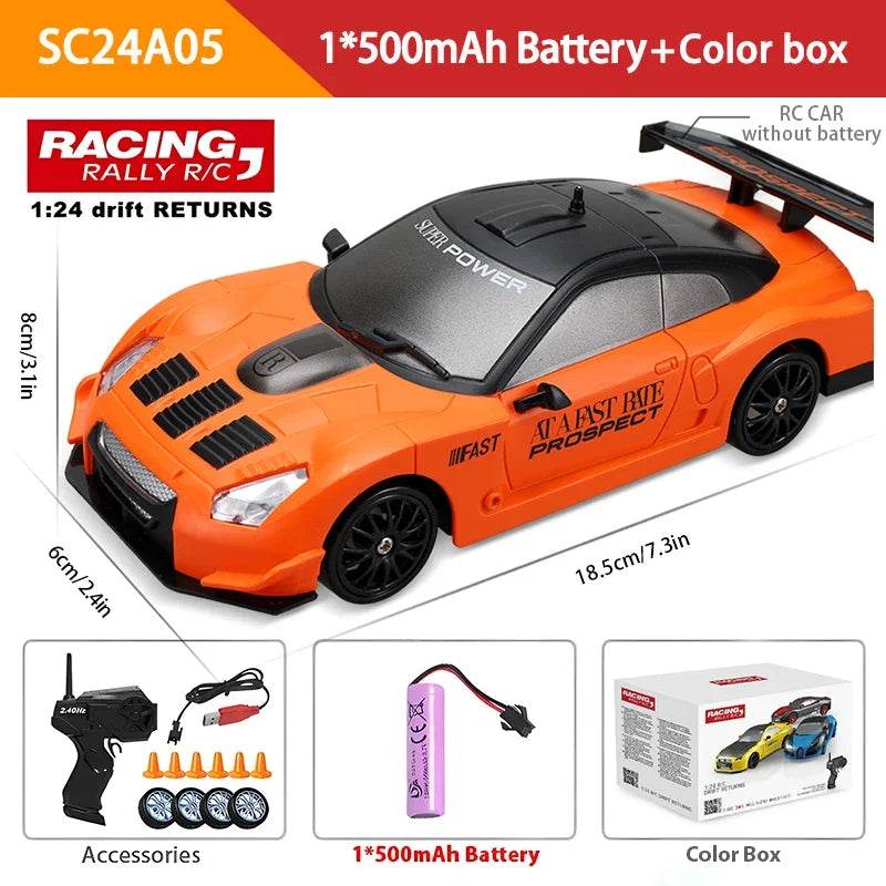 RC High-Speed 2.4G Remote Control Drift RC Car - 4WD AE86 GTR Model Racing Toy for Kids, Perfect Christmas Gift - ToylandEU
