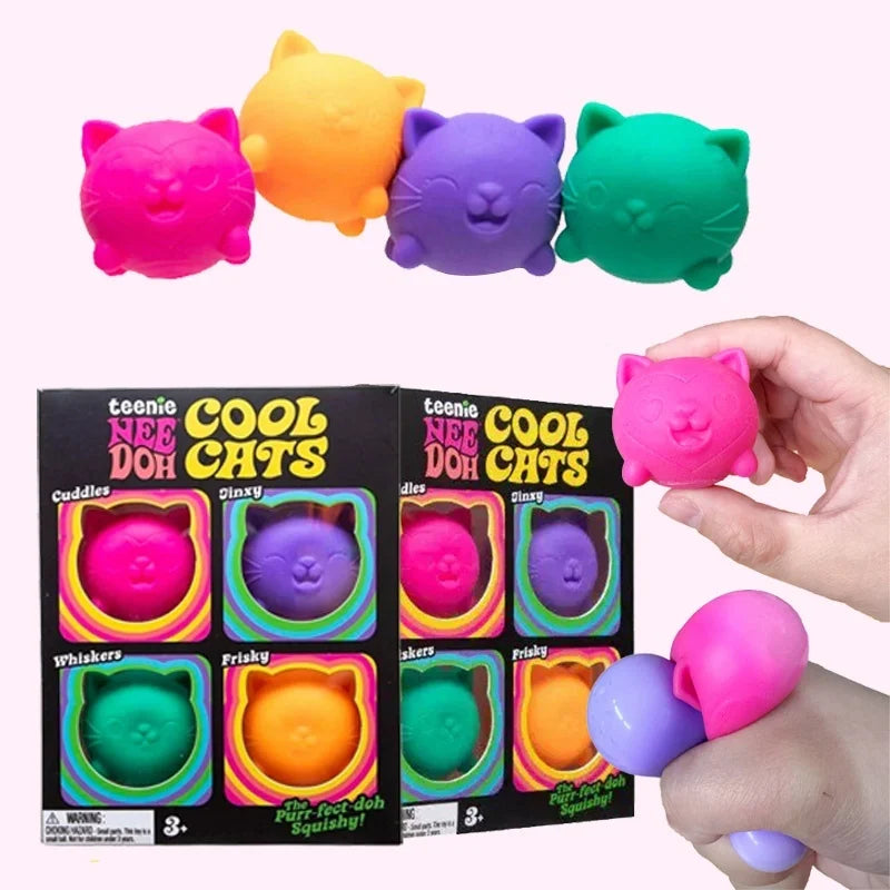 Jelly Stress Squishies | Slow Rebound TPR Texture | 4 Pack Calming Gifts