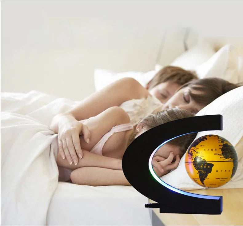 3 Inch Magnetic Levitation Globe with C Shaped Night Light - ToylandEU