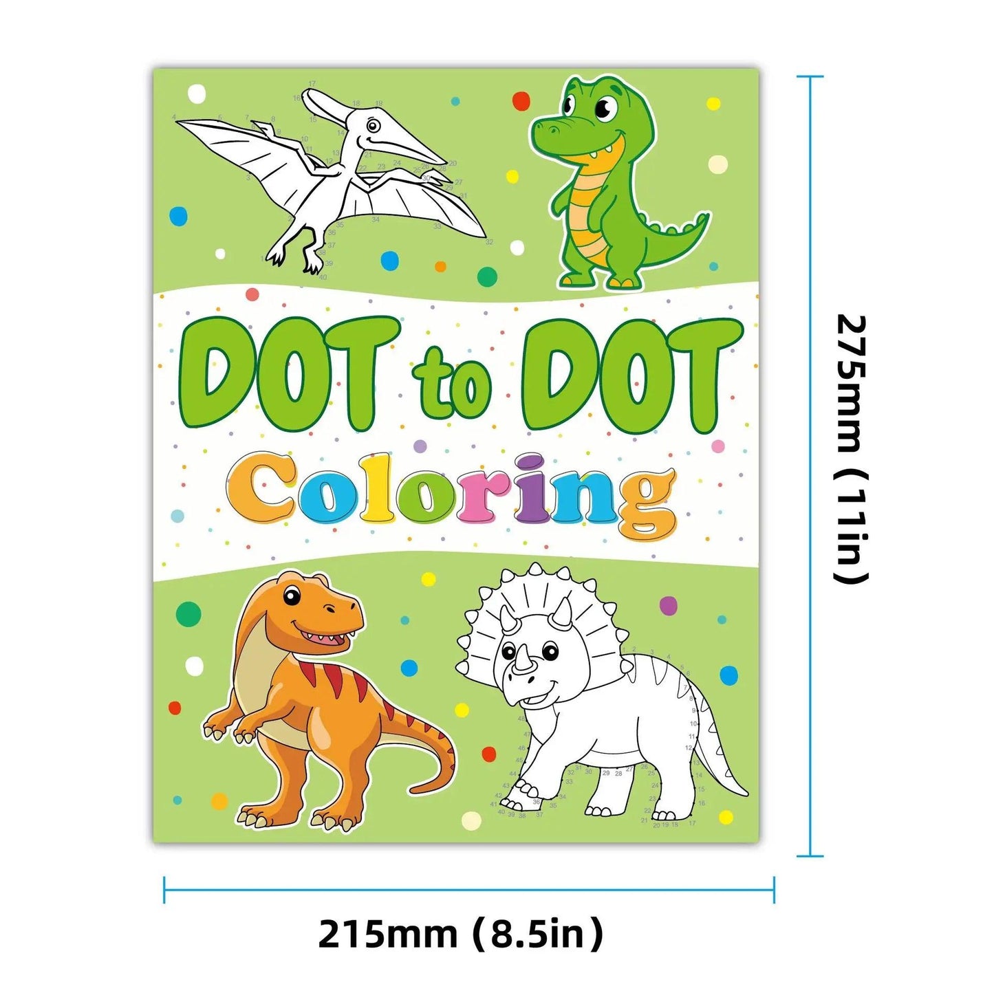 Kids Dot To Dot Book | Jumbo Dinosaurs | Toylandeu™