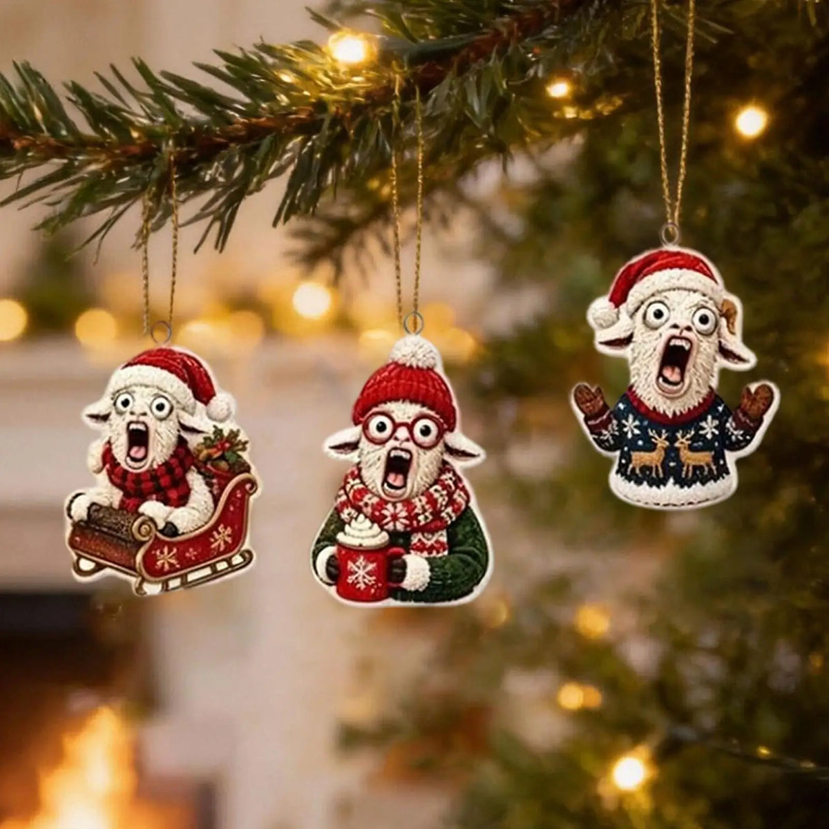 Advent Calendar | 2026 Goat Ornaments | 24 Day 2D Acrylic Countdown | Collectible Christmas Gift