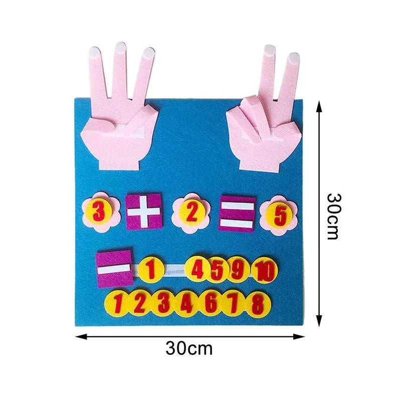 NEW Kid Montessori Toys Felt Finger Numbers Math Toy Children Counting - ToylandEU