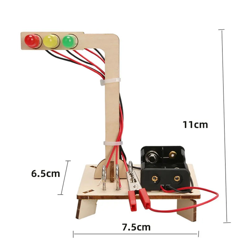 Wooden Traffic Lights Science Toy for Kids: Interactive Physics Learning - ToylandEU