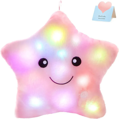 Colorful LED Twinkle Star Luminous Pillow - Comforting Night Companion ToylandEU.com Toyland EU