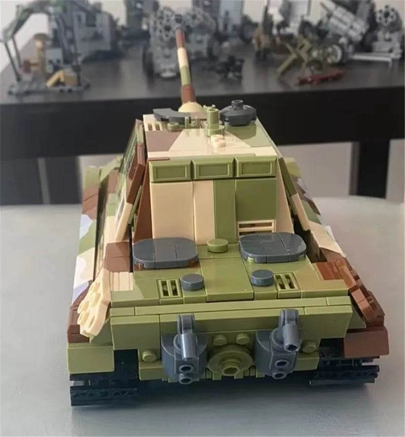 Military Series Building Blocks WW2 Heavy Battle Tank Set - ToylandEU