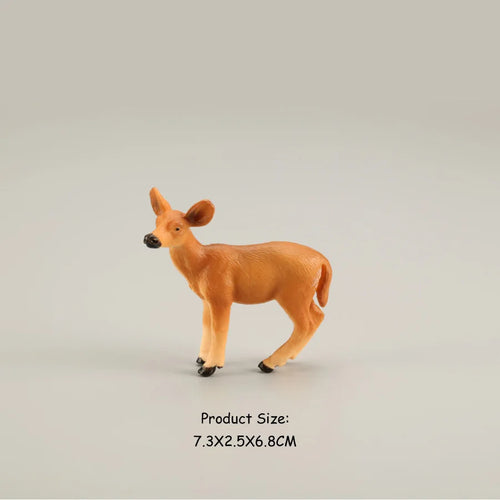 Forest Animal Action Figures Set - Moose, Elk, Reindeer, Alpaca, Sika Deer ToylandEU.com Toyland EU