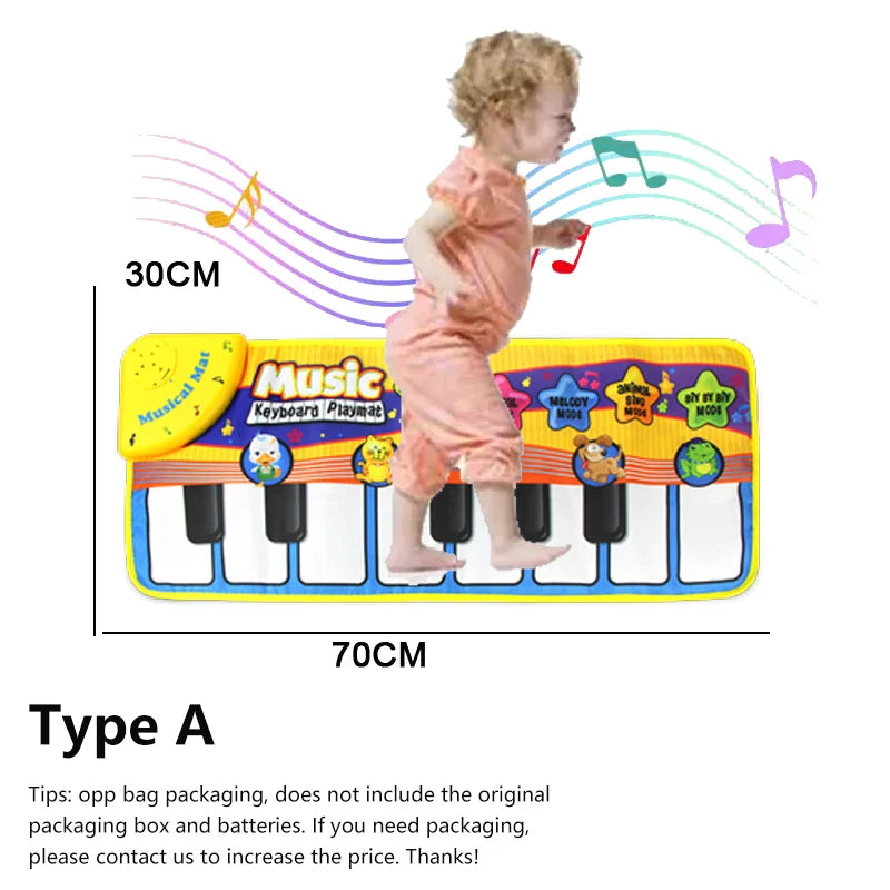 Kids Keyboard Musical Mat With Interactive Modes And Animal Sounds