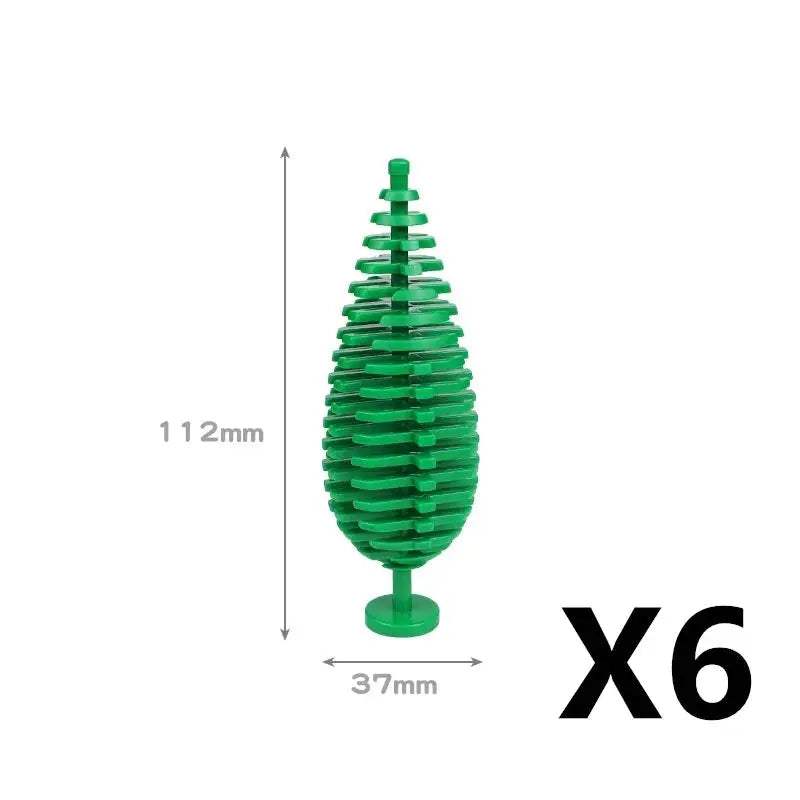 MOC City Plant Building Blocks Accessories Flower Leaves Prickly Shrubs Pine Green Grass Clover Orange Tree Mini DIY Toys F026 - ToylandEU