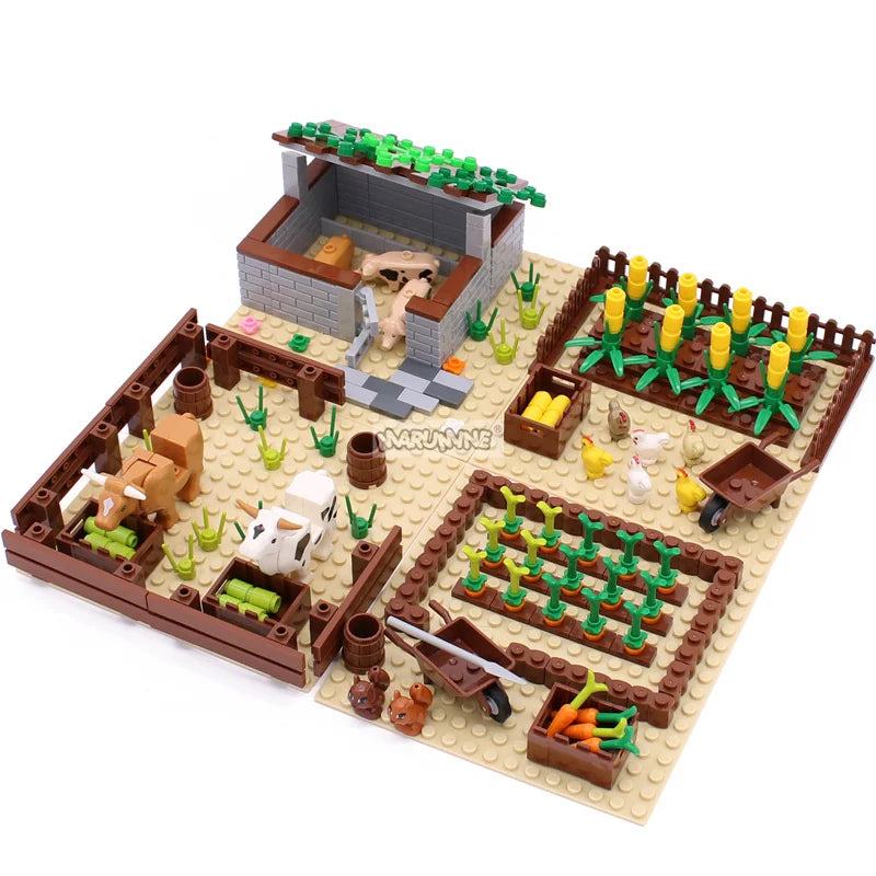 Farm Chicken Building Blocks Set - 138 Pieces - ToylandEU