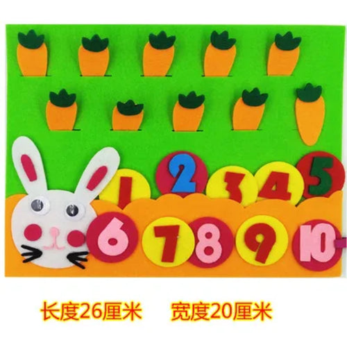 Kid Montessori Toys Felt Finger Numbers Math Toy Children Counting ToylandEU.com Toyland EU