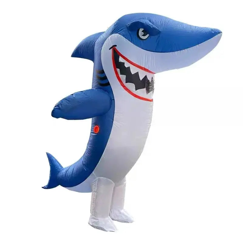 Adult Big Mouth Shark Inflatable Costumes Christmas Anime Cosplay Costume Standing shark Mascot Fancy Party Role Play Disfraz - ToylandEU