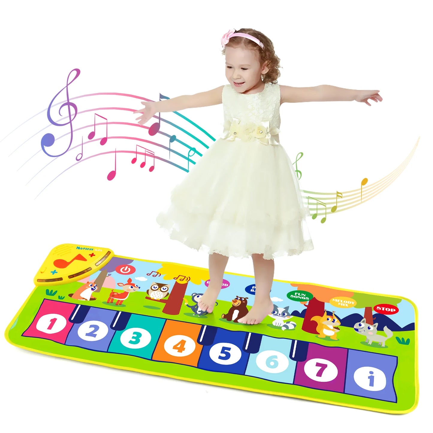 Kids Piano Mat Educational Toy With Animal Sounds